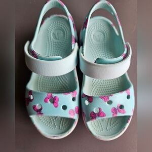 Toddler Girls Crocs Sandals Sz C 10
